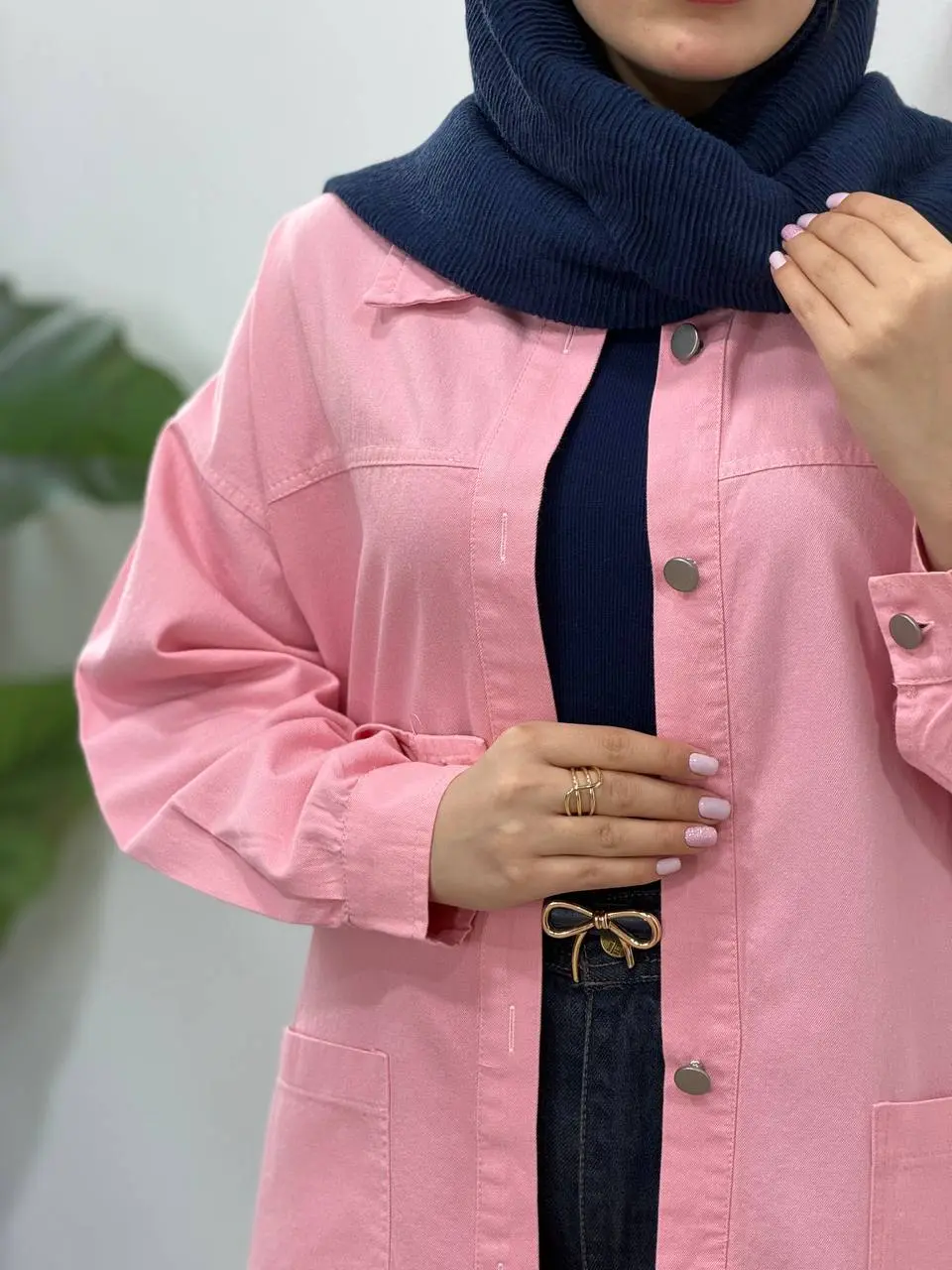 مانتو کتان کاغذی سلین